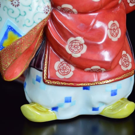 初代 徳田八十吉　萬歳楽置物　　　　【お問い合わせ商品】