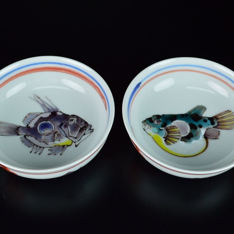 武腰潤 魚色々酒盃 六客揃 | GALLERY 旭