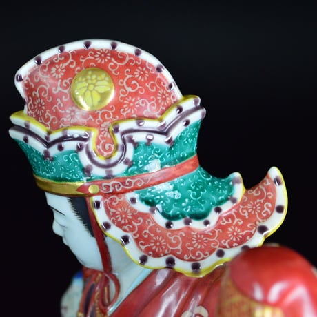 初代 徳田八十吉　萬歳楽置物　　　　【お問い合わせ商品】