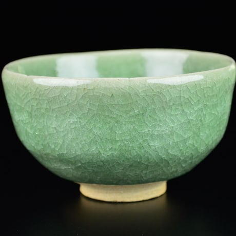 島田文雄　青磁茶盌