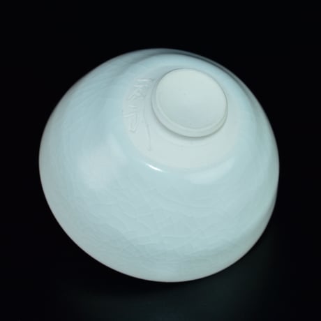 塚本司郎　白磁水禽文杯