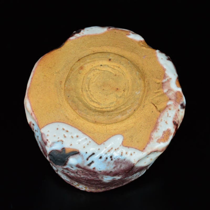 和食器　志野焼　加藤重高作　重高陶房　翠窯　志野銘々皿　共箱　M　R5010 和食器 志野焼 加藤重高作 重高陶房 翠窯 志野銘々皿 共箱 M