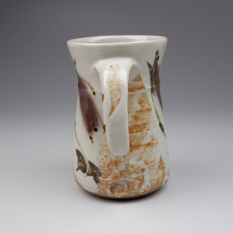 田村耕一 銅彩ほたるぶくろ文手付花入 | GALLERY 旭