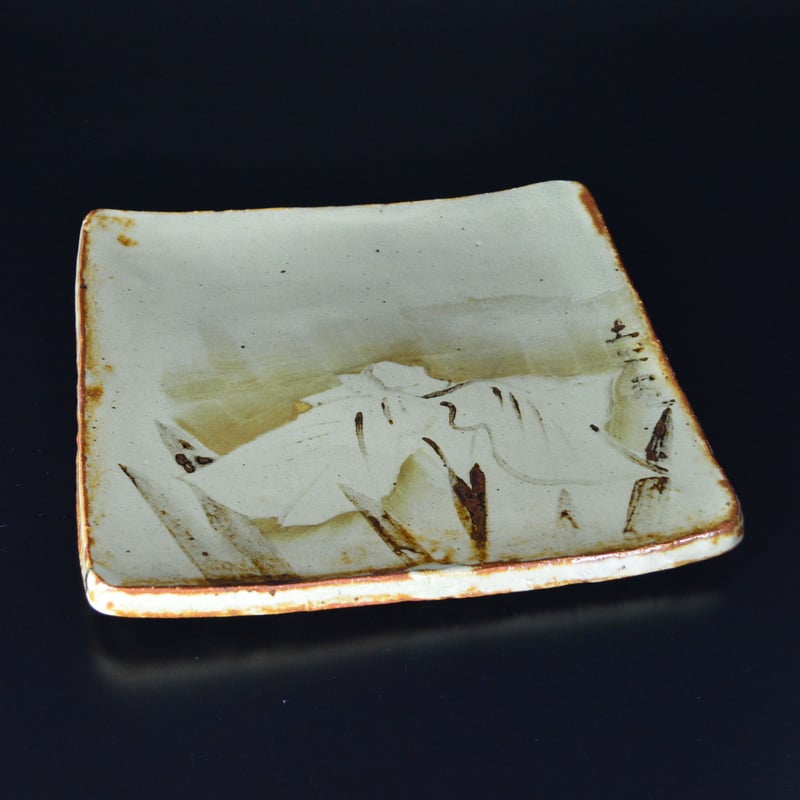 弥三郎窯 奥村土牛絵付 花菖蒲皿 | GALLERY 旭