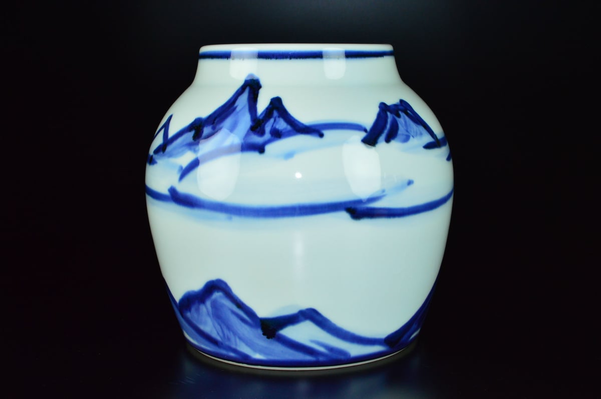 近藤悠三 山染付壷 | GALLERY 旭