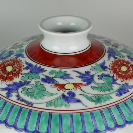 井上萬二　錦花鳥文壷　　　　　　【お問い合わせ商品】