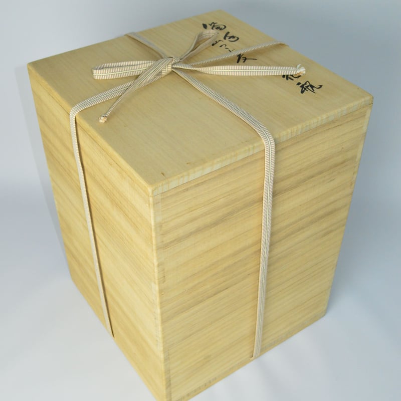 十四代酒井田柿右衛門　濁手朝顔文花瓶　木箱付　幅約21㎝　東Y7-0911⭐︎2F 十四代酒井田柿右衛門 濁手朝顔文花瓶 木箱付