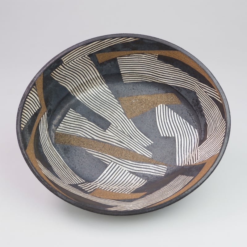 清水幸子 銀彩焼〆鉢 | GALLERY 旭