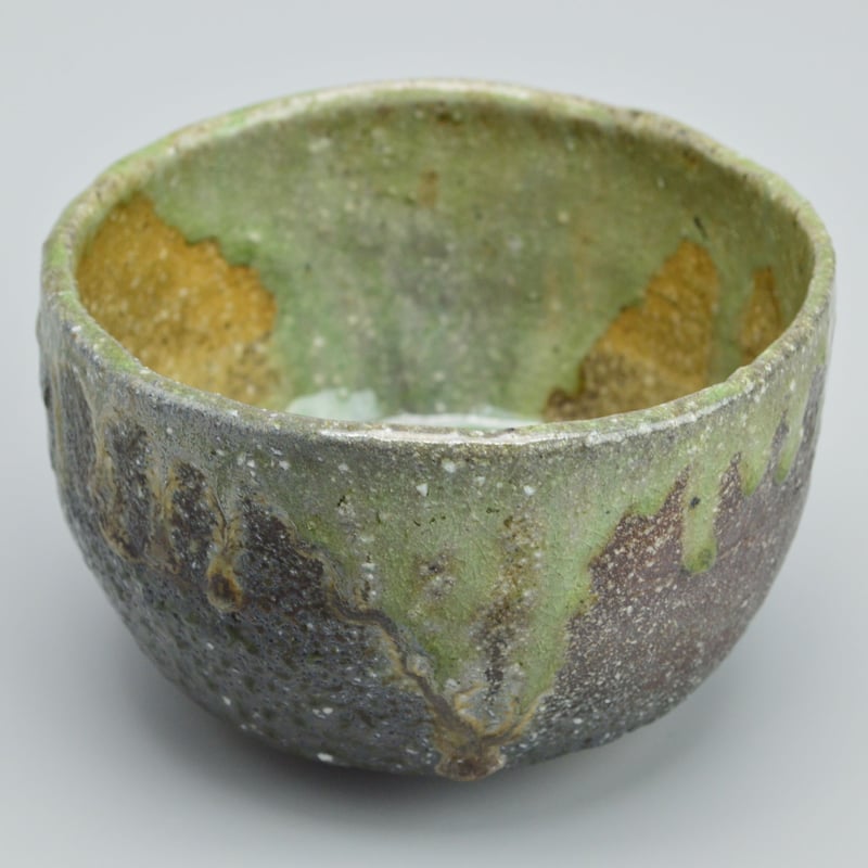 Ｔ３７０　茶碗　『越前粉引茶碗』『三好建太朗 作』　共箱　抹茶碗　茶道具 三好建太郎 越前茶碗 | GALLERY 旭