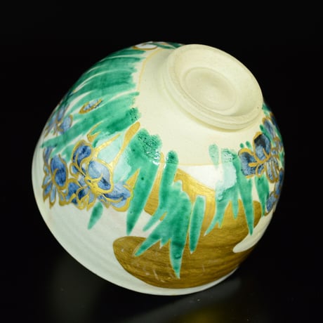 白井半七　燕子花茶碗