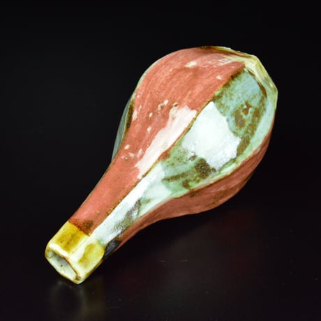 河井寛次郎　切子瓶子辰砂呉洲　　　　　　　　　　　　　　　　　　　　【お問い合わせ商品】