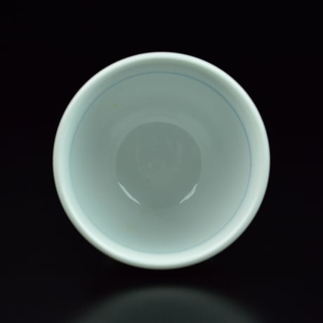 小野珀子　金襴手馬上盃