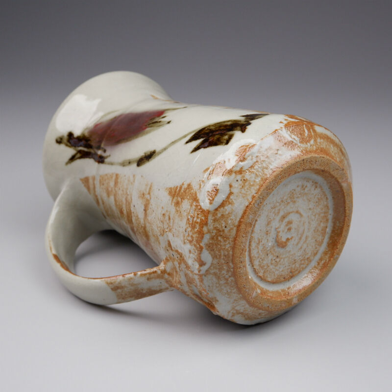 田村耕一 銅彩ほたるぶくろ文手付花入 | GALLERY 旭