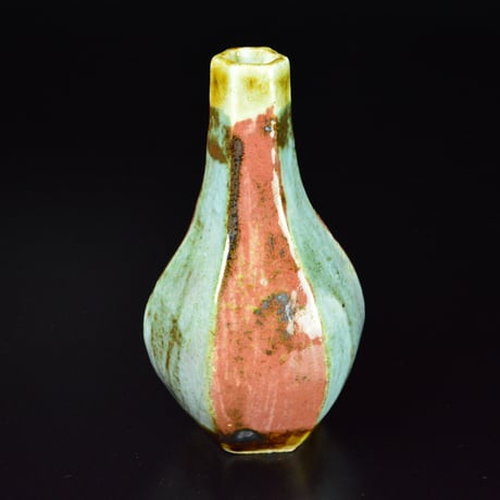 河井寛次郎　切子瓶子辰砂呉洲　　　　　　　　　　　　　　　　　　　　【お問い合わせ商品】
