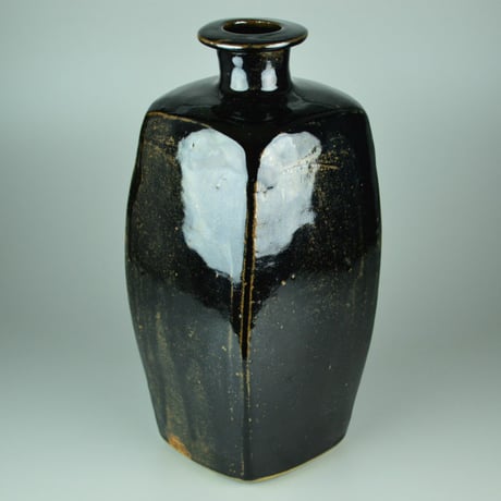 Bernard Howell Leach　Moulded Tenmoku Bottle.　　　　　　　　　　　　　　　　【お問い合わせ商品】