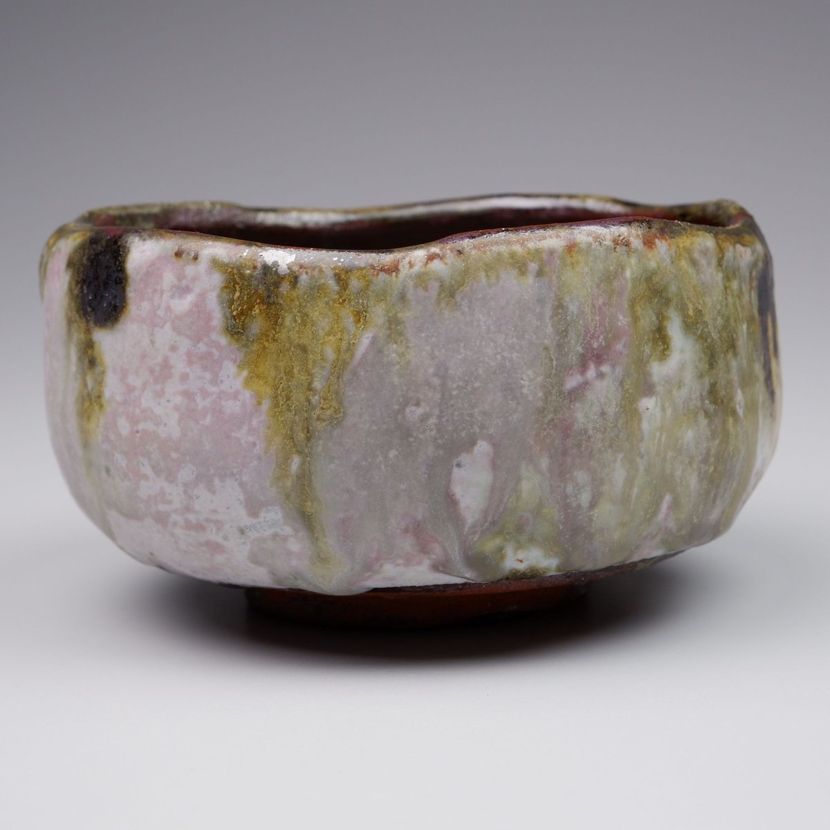 村田 珠光   鬼志野砧花入れ 村田珠光 珠光窯変鬼志野茶碗 | GALLERY 旭