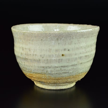 西岡小十　絵斑唐津茶碗