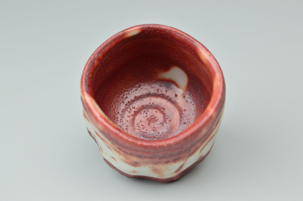加藤豊久／鬼志野ぐい呑／昭26 加藤豊久／鬼志野ぐい呑／昭26 美術品・アンティーク・コレクション