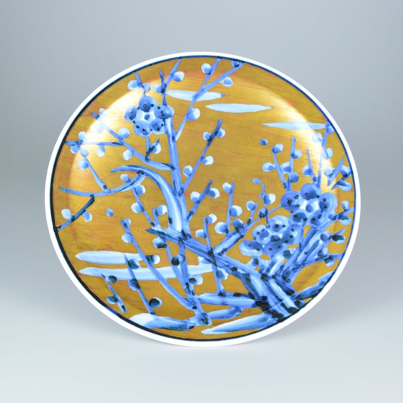 近藤悠三 梅絵金彩皿 | GALLERY 旭