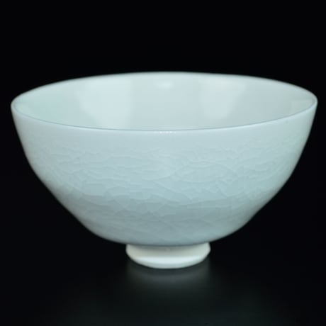 塚本司郎　白磁水禽文杯