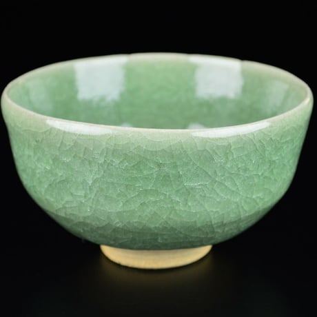 島田文雄　青磁茶盌