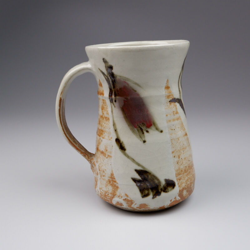 田村耕一 銅彩ほたるぶくろ文手付花入 | GALLERY 旭