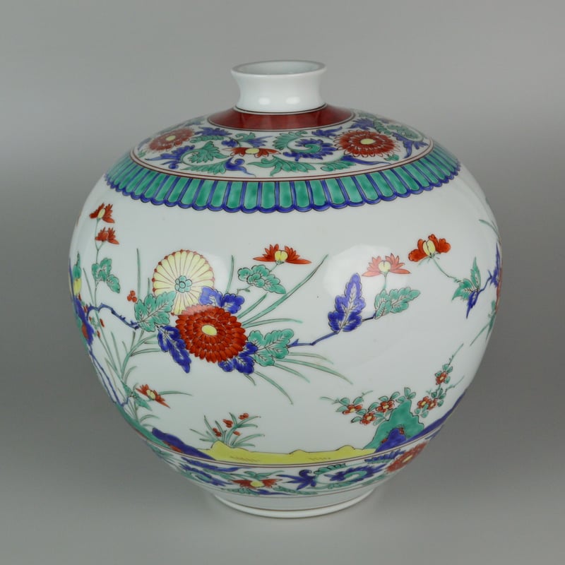 井上萬二 錦花鳥文壷 【お問い合わせ商品】 | GALLERY 旭