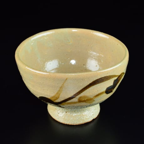 浜田庄司　鐡絵茶盌