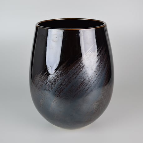 【 雨龍図銅花瓶 】 江戸期花入 蔵出品 　　K1205I 雨龍図銅花瓶 】 江戸期花入 蔵出品 K1205I