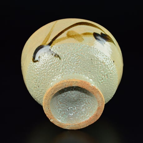 浜田庄司　鐡絵茶盌