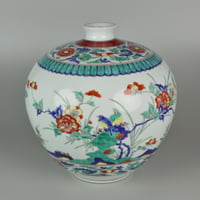 井上萬二　錦花鳥文壷　　　　　　【お問い合わせ商品】
