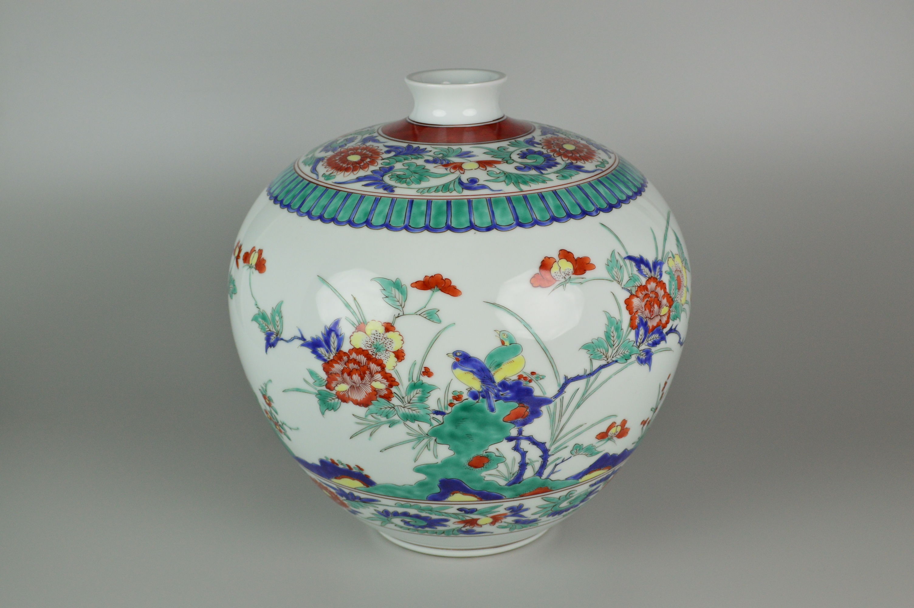 井上萬二 錦花鳥文壷 【お問い合わせ商品】 | GALLERY 旭