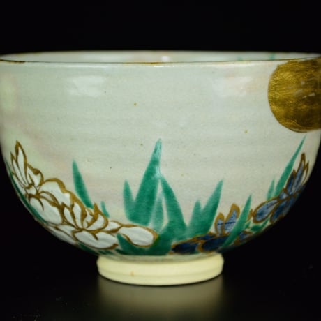 白井半七　燕子花茶碗