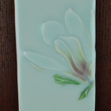 神農巌　釉彩　木蓮