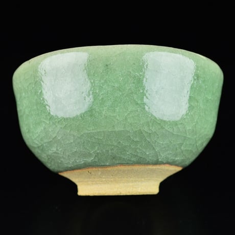 島田文雄　青磁茶盌