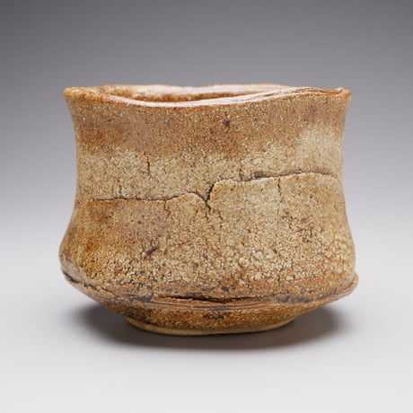 河本五郎　灰釉茶碗