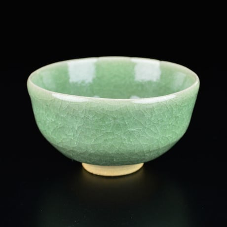 島田文雄　青磁茶盌