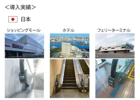 【ForBusiness/詳細はメールでお問合せください】電源不要！エスカレーター手すり用紫外線殺菌器ClearWin【設置費用別】
