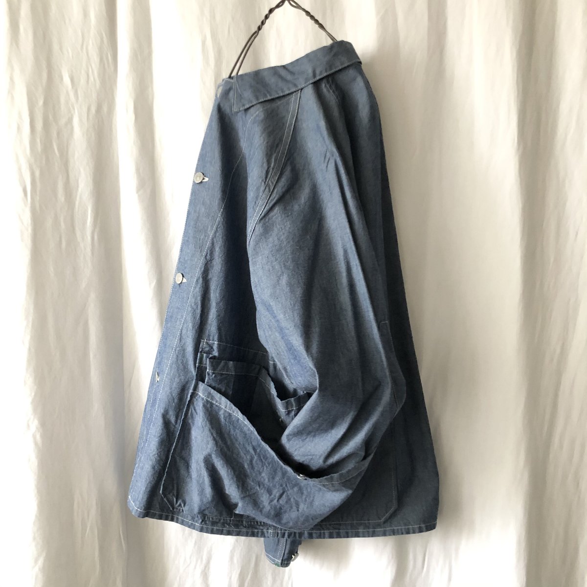 SASSAFRAS ササフラス WHOLE HOLE JACKET ガーデニングポケット付きカバーオール ササフラス WHOLE HOLE