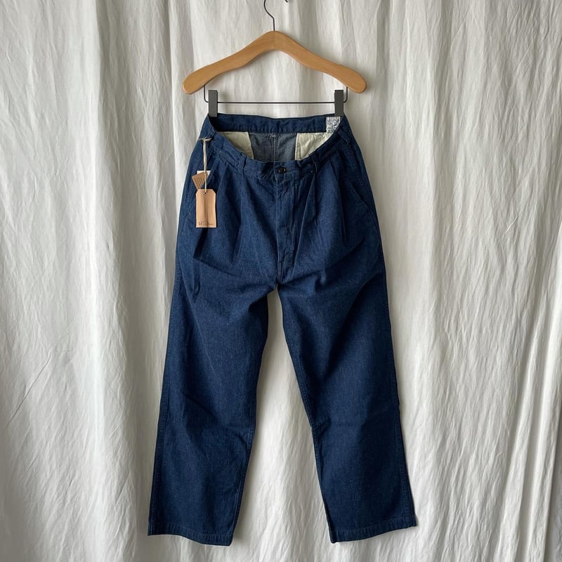 orslow ” 2-Tuck Denim Wide Trousers size 0 | 