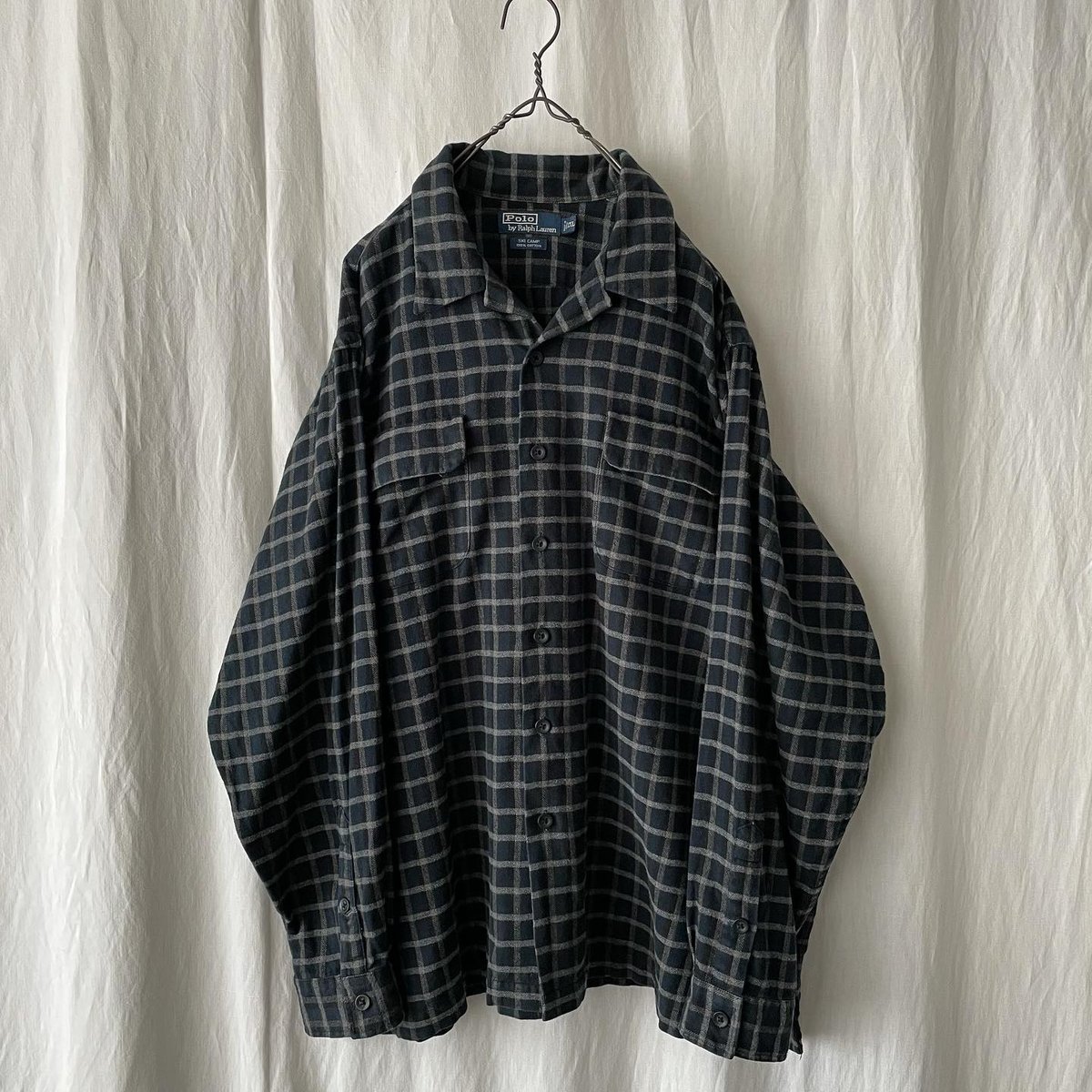 Ralph Lauren ラルフローレン　オープンカラーシャツ　SKI CAMP 90's Polo Ralph Lauren オープンカラーシャツ 