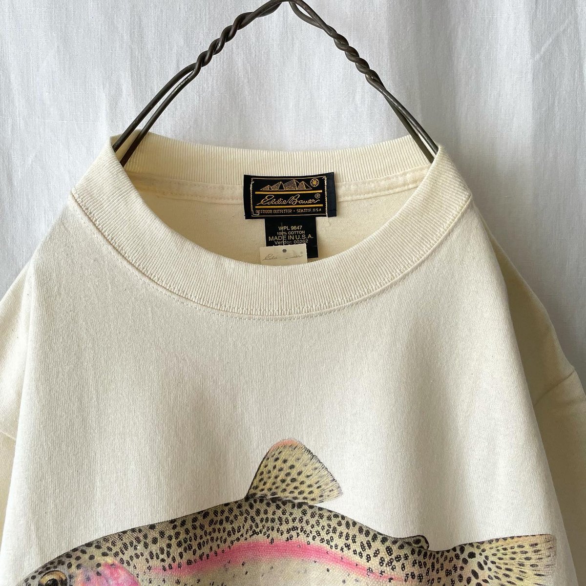 90s Eddie Bauer エディーバウアー トラウト Tシャツ usa製 90s Eddie Bauer エディーバウアー トラウト Tシャツ usa製