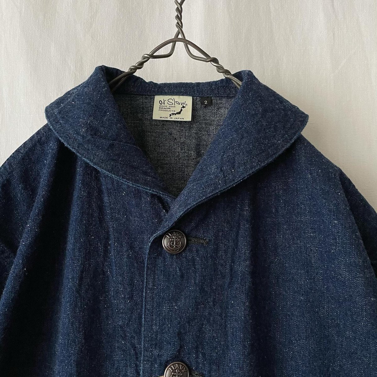 orslow ” US NAVY Shawl Collar Jacket size1 |