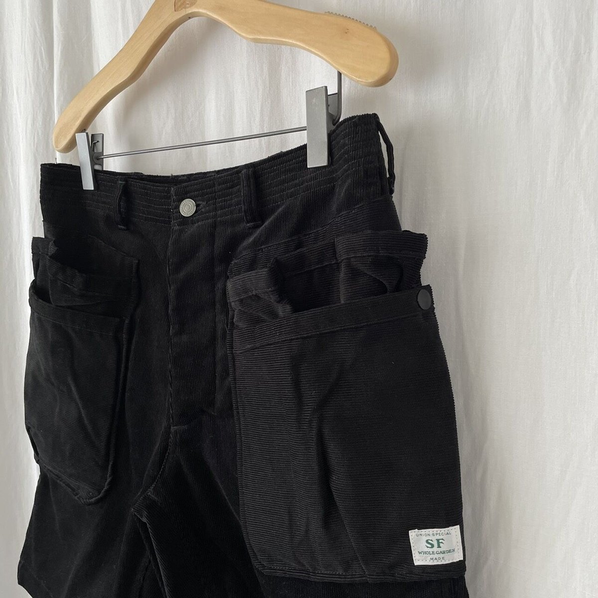 パンツ SASAFRAS WHOLE HOLE PANTS 1/2 DENIM SASSAFRAS WHOLE HOLE PANTS 1/2