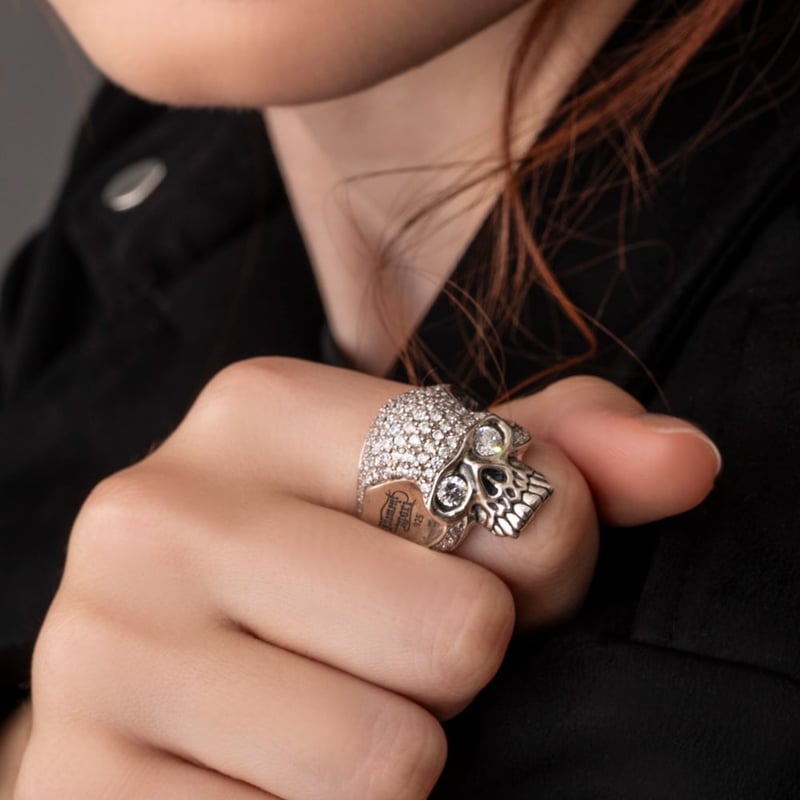 925 memento mori スカル リング サイズ20 Amazon.com: Memento Mori Skull Ring 925K Sterling Silver