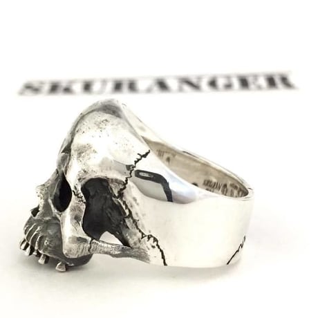 【即納可能サイズ＃21号】Human Skull Ring02