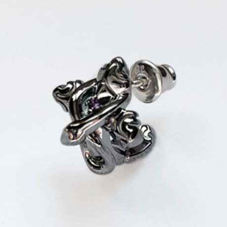 【蛇と十字架のピアス】OuroborosCollection 3rd Happinessシルバーピアス［Bizarre］