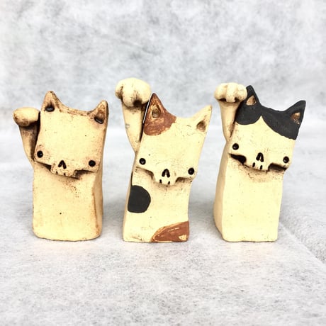 【SOLD OUT！！招き猫】招き猫マーニャ～フィギュア～ [大友窯SKULL]