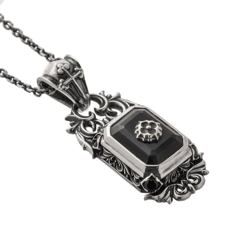 スクエアブルータイガーアイペンダント ~Square blue tiger eye pendant~　[ArtemisClassic]