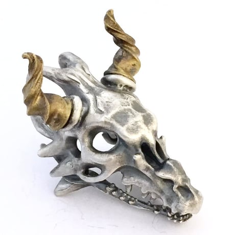 【即納可能！】スカルドラゴン頭骨（ペンダントトップ）［林檎屋］